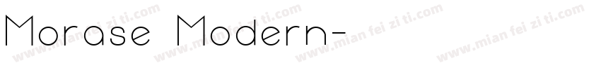 Morase Modern字体转换